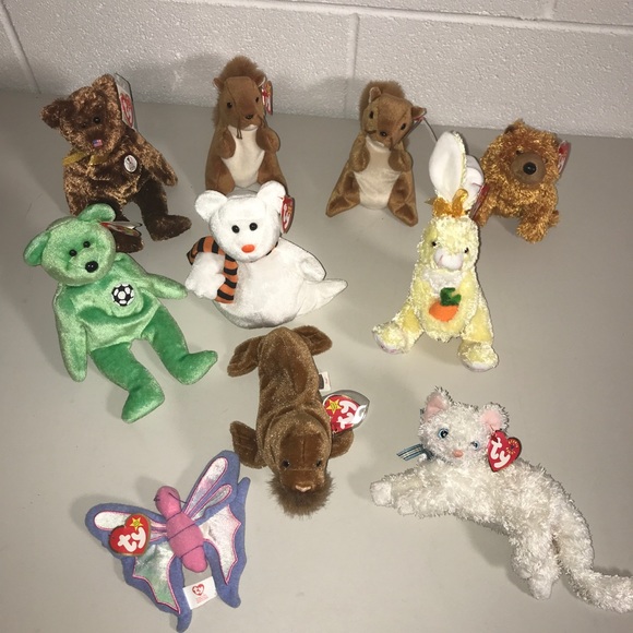 TY Beanie Babies Lot of 13 (10 NWT, 3 no tags)